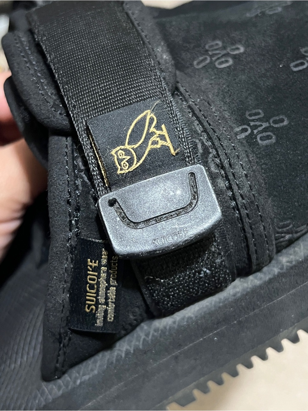 Authentic Suicoke x OVO collaboration slides